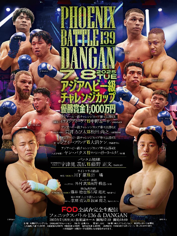 7/8(火)後楽園ホール