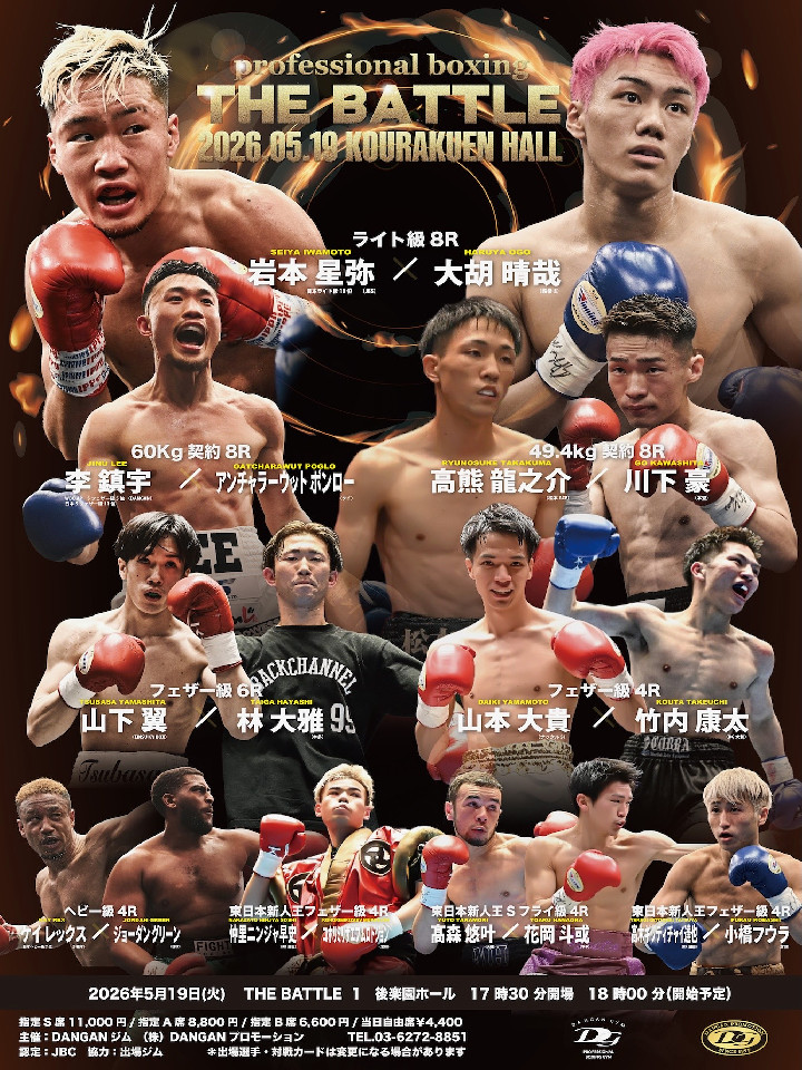 5/19(火)後楽園ホール